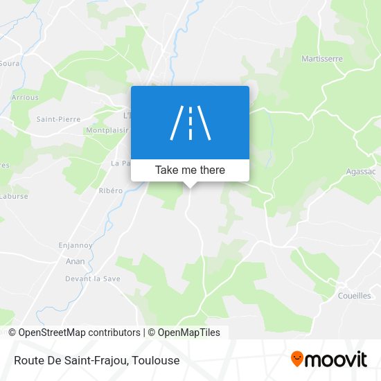 Route De Saint-Frajou map