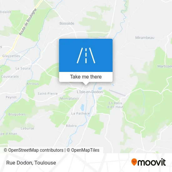 Rue Dodon map