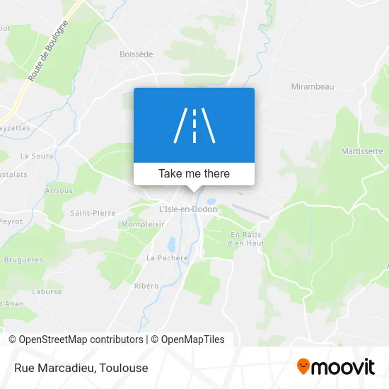 Rue Marcadieu map