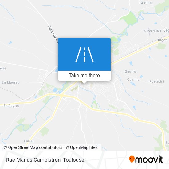 Rue Marius Campistron map