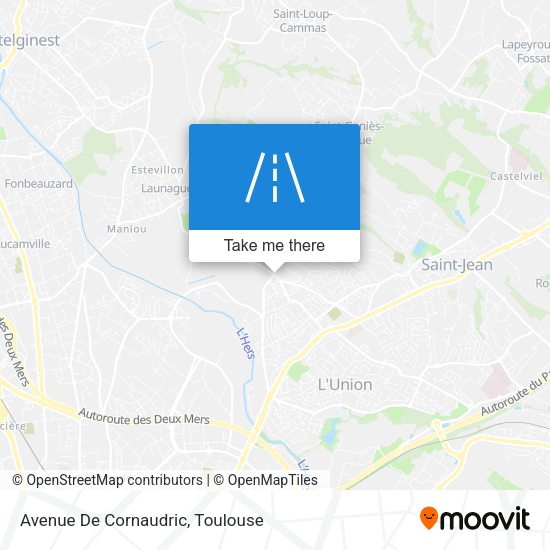 Avenue De Cornaudric map