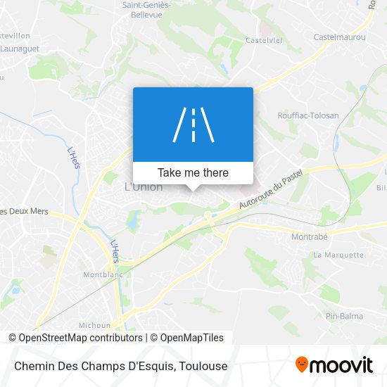 Chemin Des Champs D'Esquis map