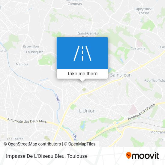 Impasse De L'Oiseau Bleu map