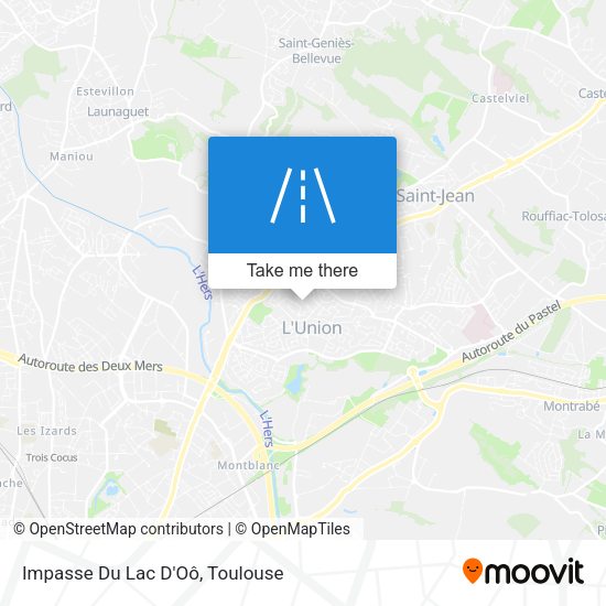 Impasse Du Lac D'Oô map