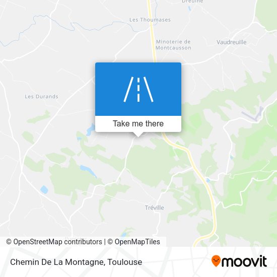 Chemin De La Montagne map
