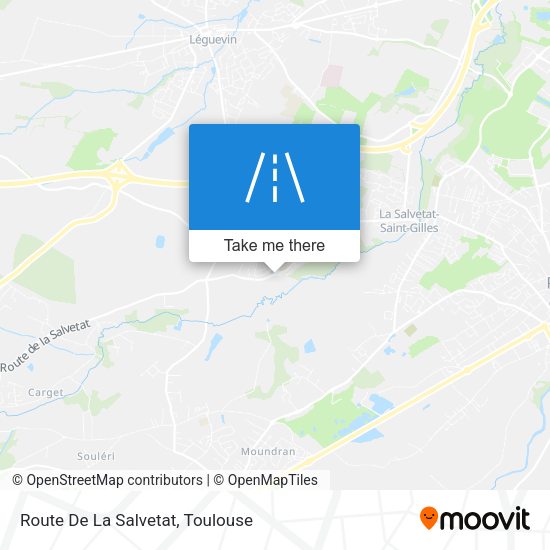 Route De La Salvetat map