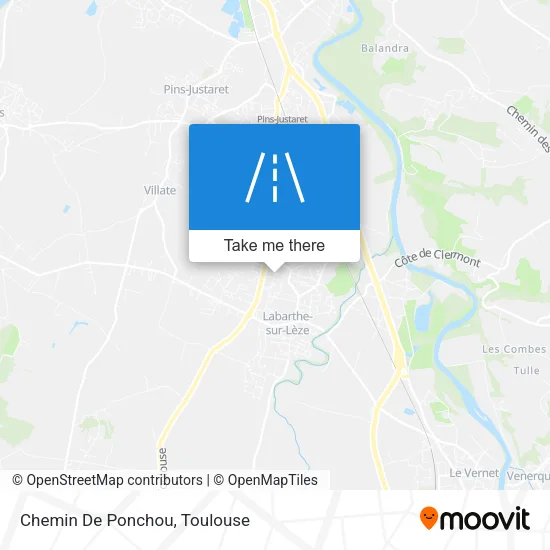 Chemin De Ponchou map