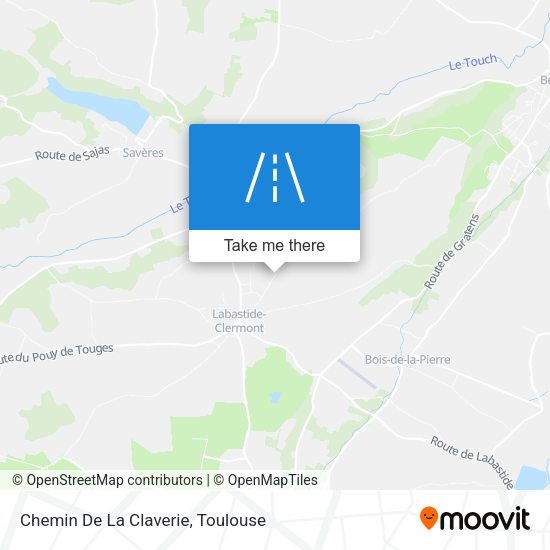 Chemin De La Claverie map