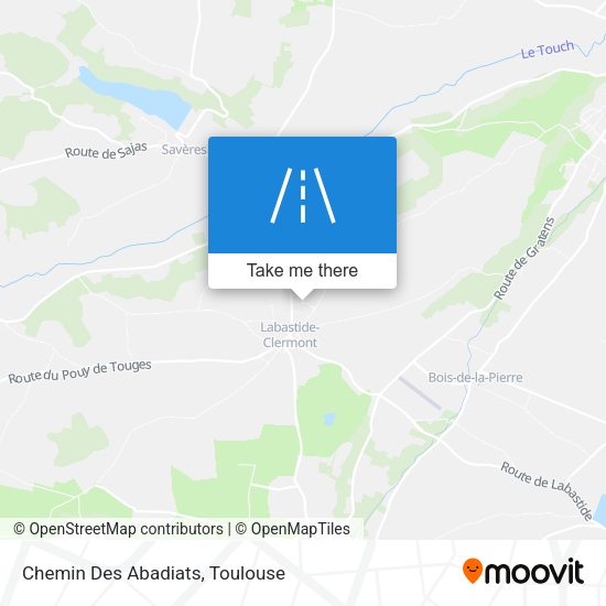Chemin Des Abadiats map