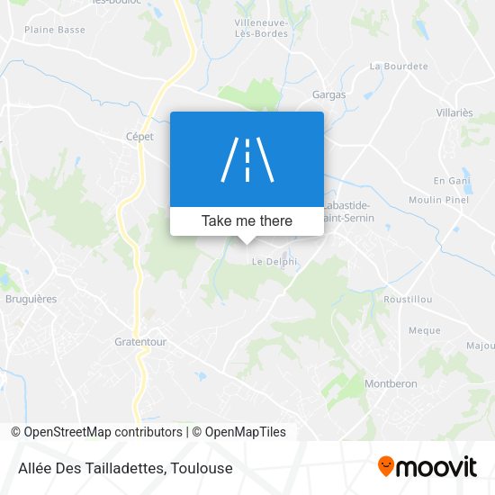Allée Des Tailladettes map