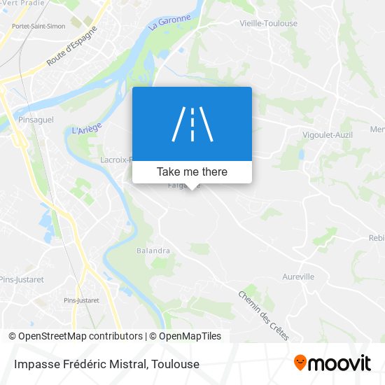 Impasse Frédéric Mistral map