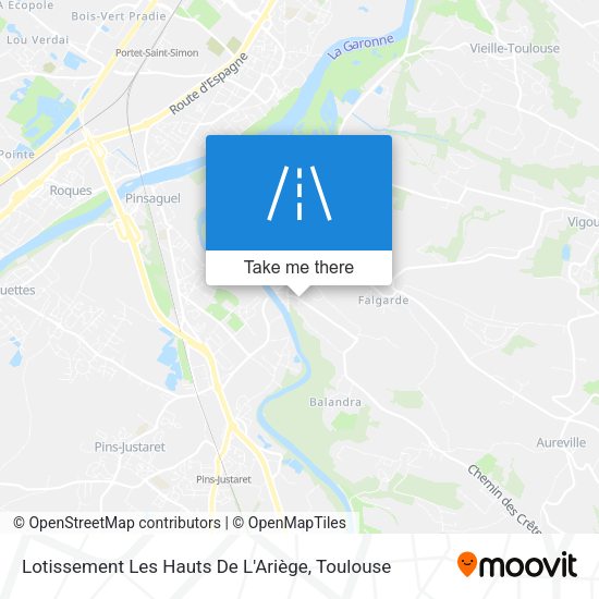 Lotissement Les Hauts De L'Ariège map