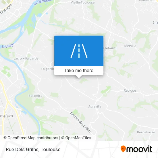 Rue Dels Grilhs map