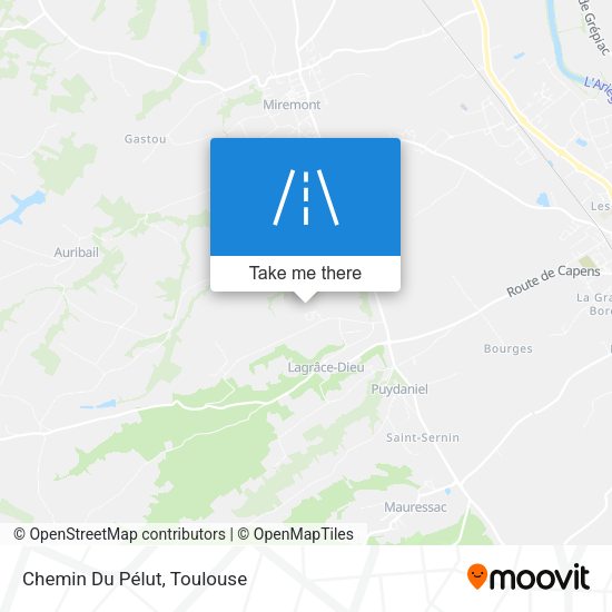 Chemin Du Pélut map