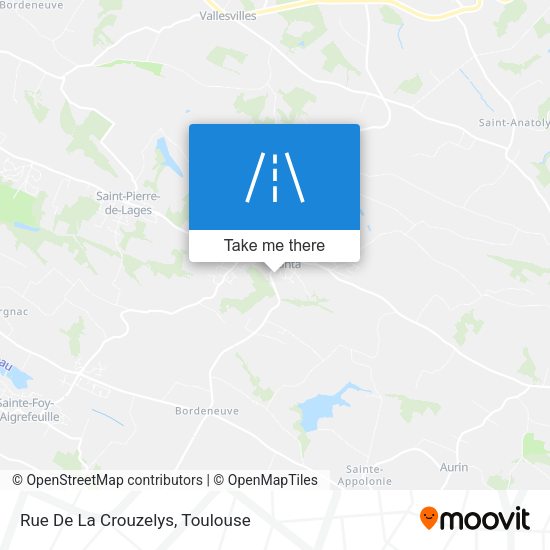 Rue De La Crouzelys map