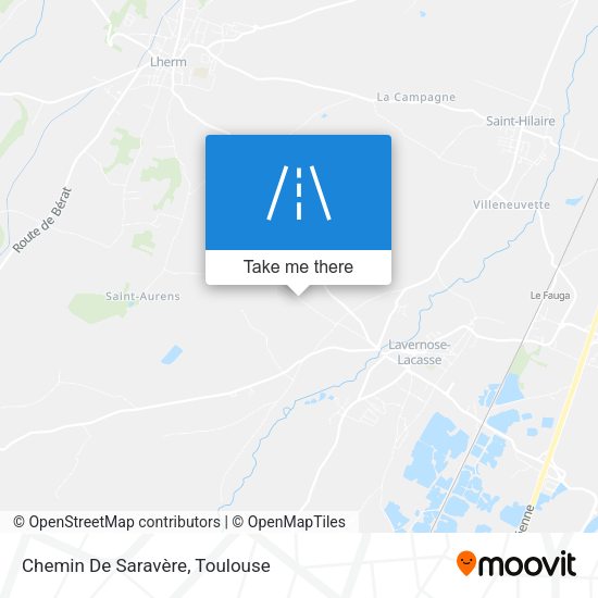 Chemin De Saravère map