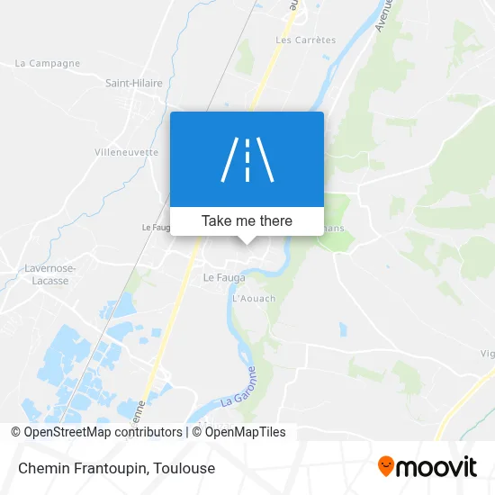 Chemin Frantoupin map