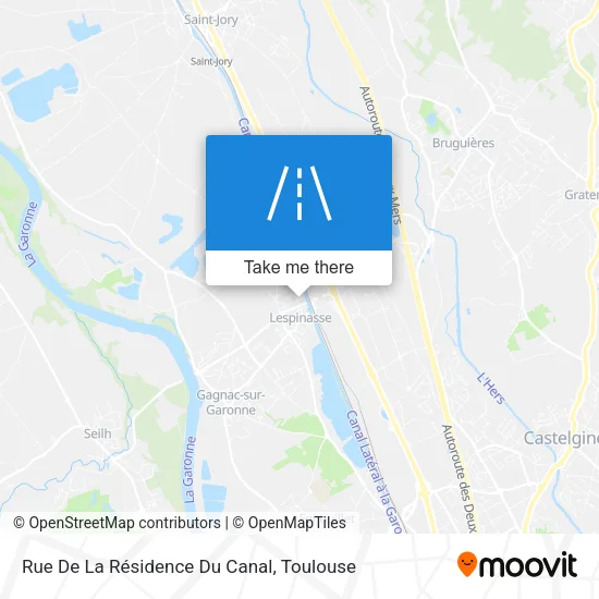 Rue De La Résidence Du Canal map