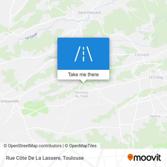 Rue Côte De La Lassere map