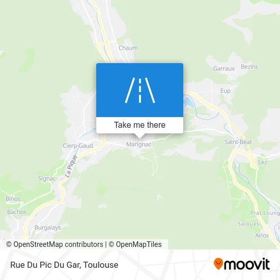 Rue Du Pic Du Gar map