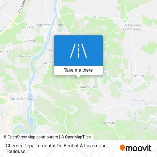 Chemin Départemental De Béchat À Lavernose map