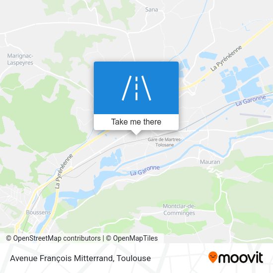 Avenue François Mitterrand map