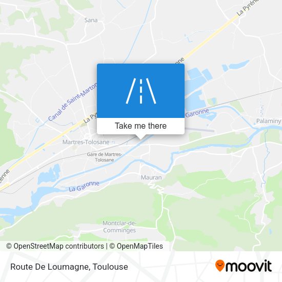 Route De Loumagne map