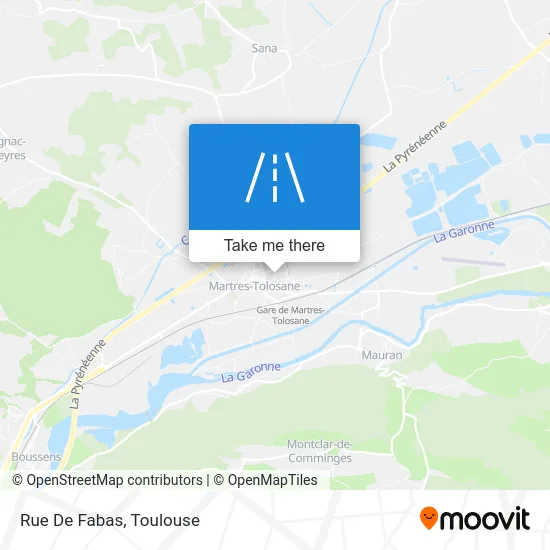 Rue De Fabas map