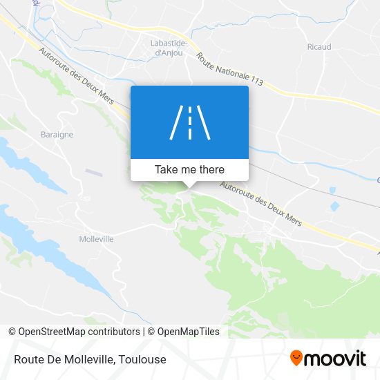 Route De Molleville map
