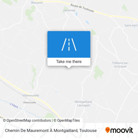 Chemin De Mauremont À Montgaillard map