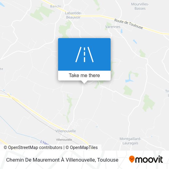 Chemin De Mauremont À Villenouvelle map