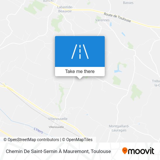 Chemin De Saint-Sernin À Mauremont map