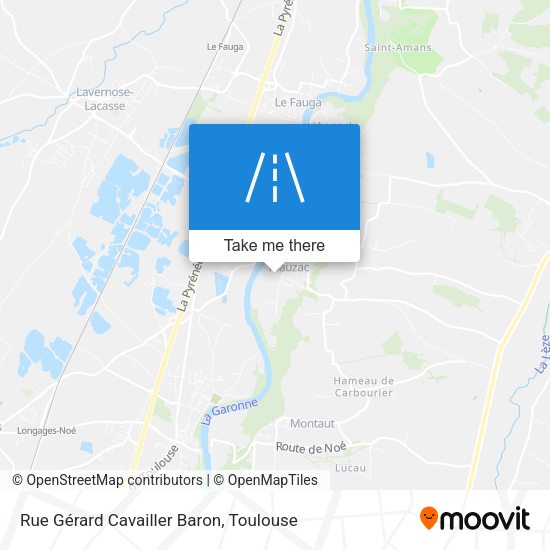 Rue Gérard Cavailler Baron map