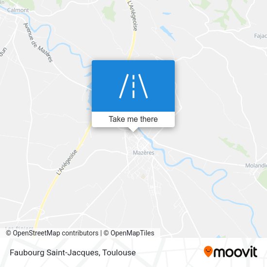 Faubourg Saint-Jacques map