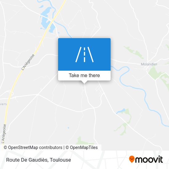 Route De Gaudiès map