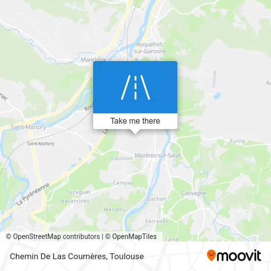 Chemin De Las Coumères map