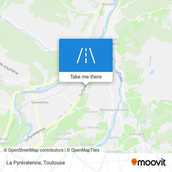 La Pyrénéenne map