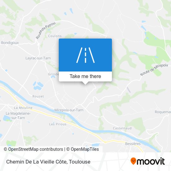 Chemin De La Vieille Côte map