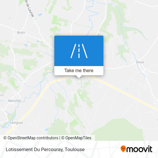 Lotissement Du Percouray map