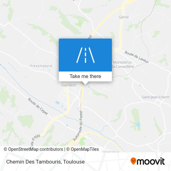 Chemin Des Tambouris map