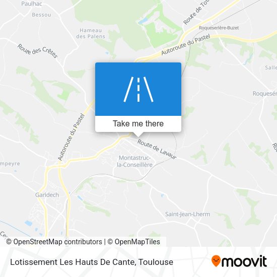 Lotissement Les Hauts De Cante map
