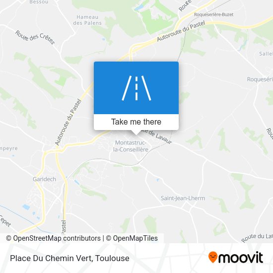 Place Du Chemin Vert map