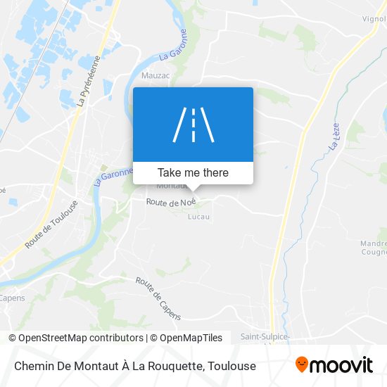 Chemin De Montaut À La Rouquette map
