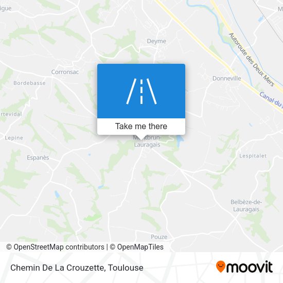 Chemin De La Crouzette map