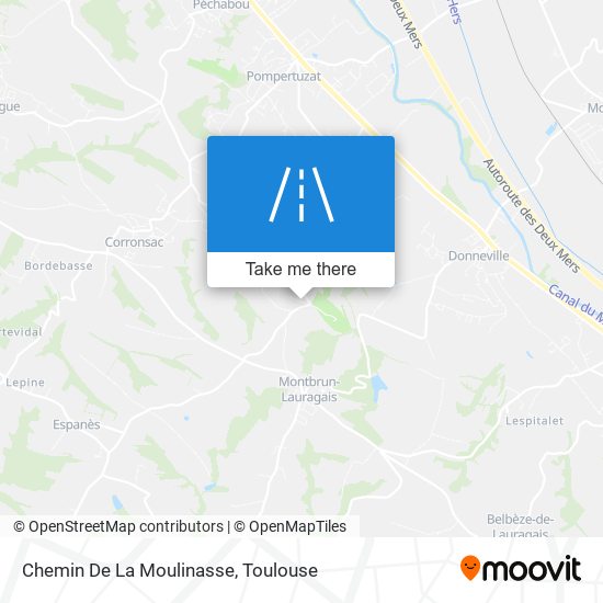 Chemin De La Moulinasse map