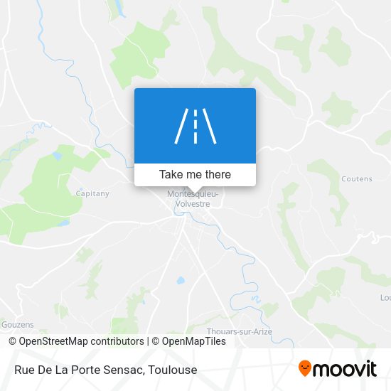Rue De La Porte Sensac map