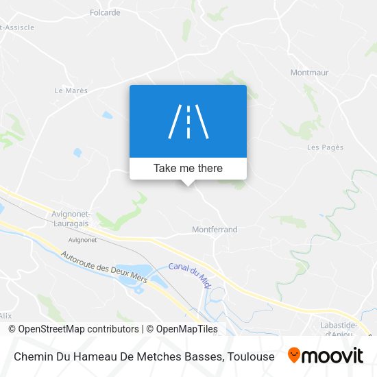 Chemin Du Hameau De Metches Basses map