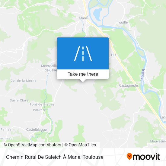 Chemin Rural De Saleich À Mane map