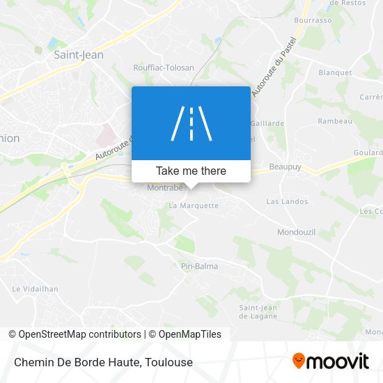 Chemin De Borde Haute map