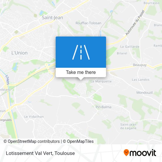 Lotissement Val Vert map